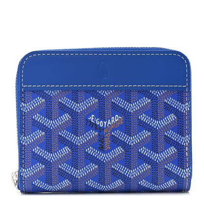 Goyard Goyardine Matignon PM Wallet Blue 1 of 7