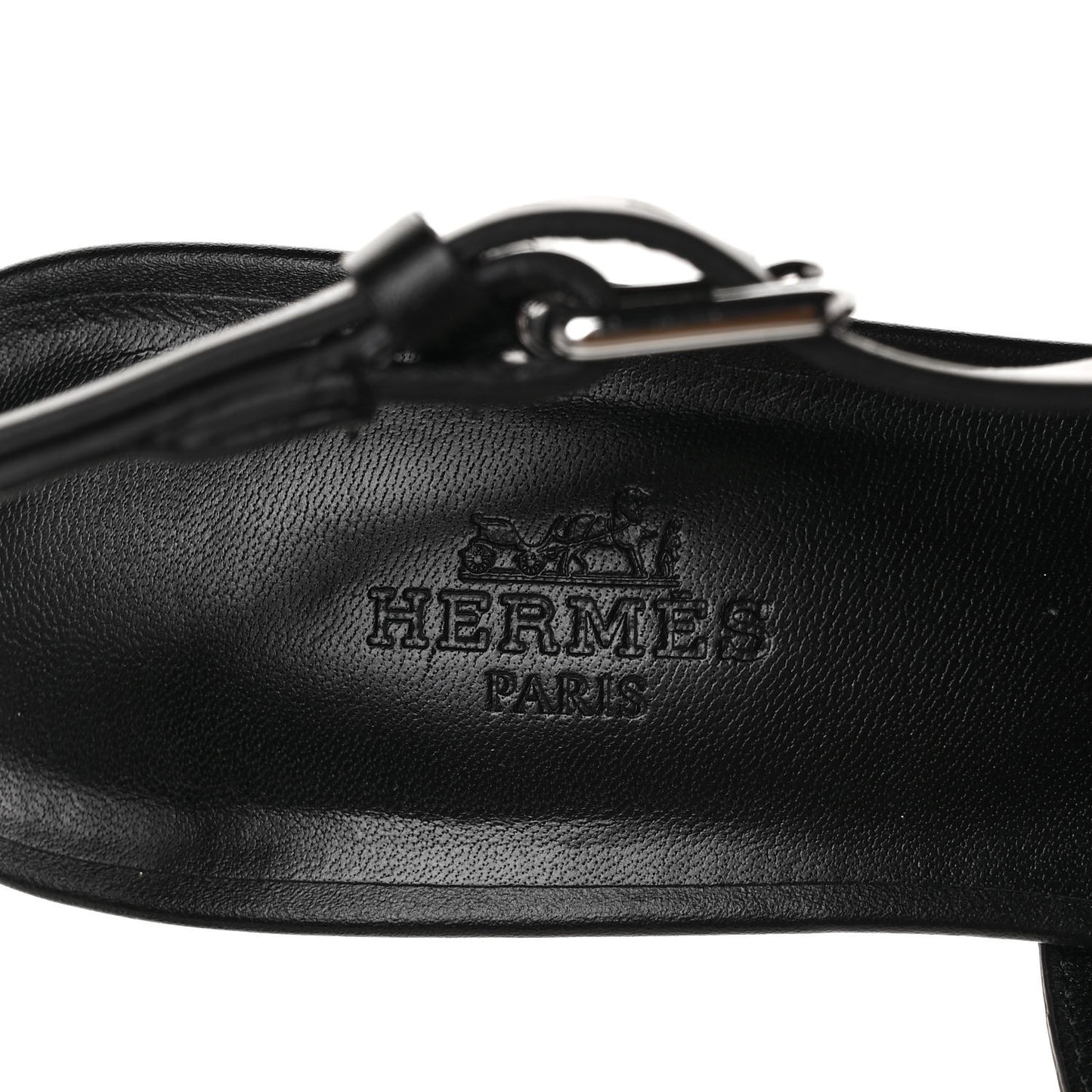 Calfskin Elbe 60 Sandals 38 Black