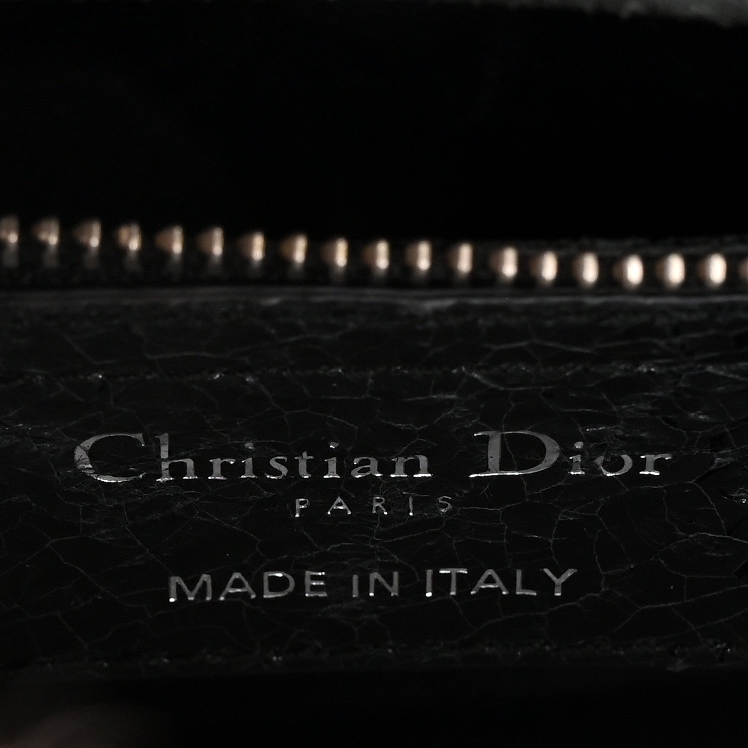 Christian Dior Ceramic Effect Deerskin Jeweled Swan Lady Dior Black 6 of 14