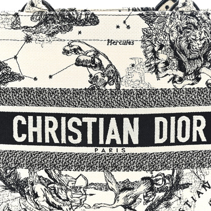 Christian Dior Canvas Zodiac Toile De Jouy Embroidered Medium Book Tote Latte 8 of 10