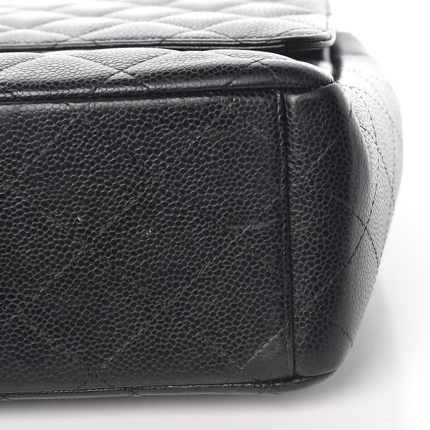 Caviar Quilted Maxi Double Flap Black