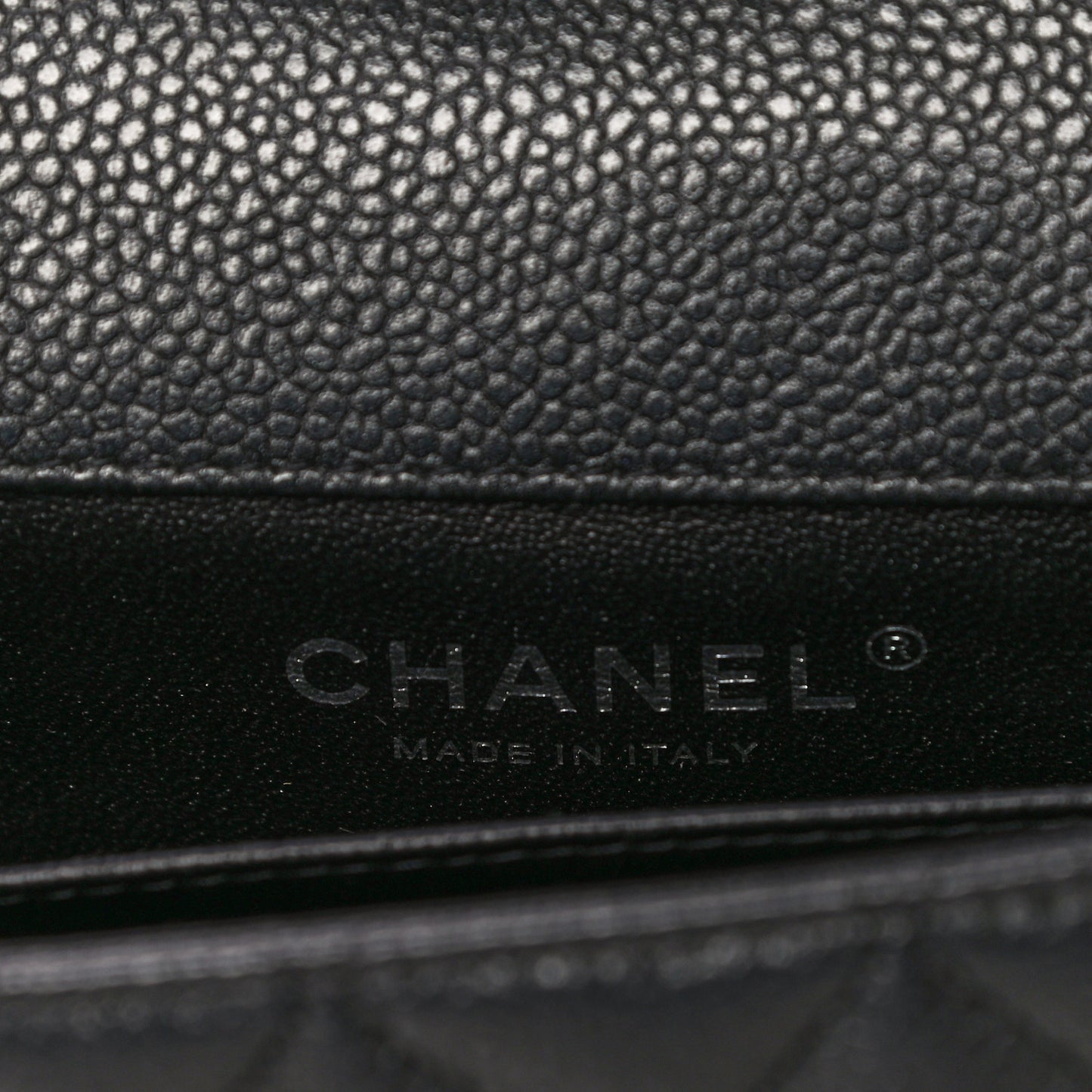 Caviar Quilted Extra Mini Flap Black
