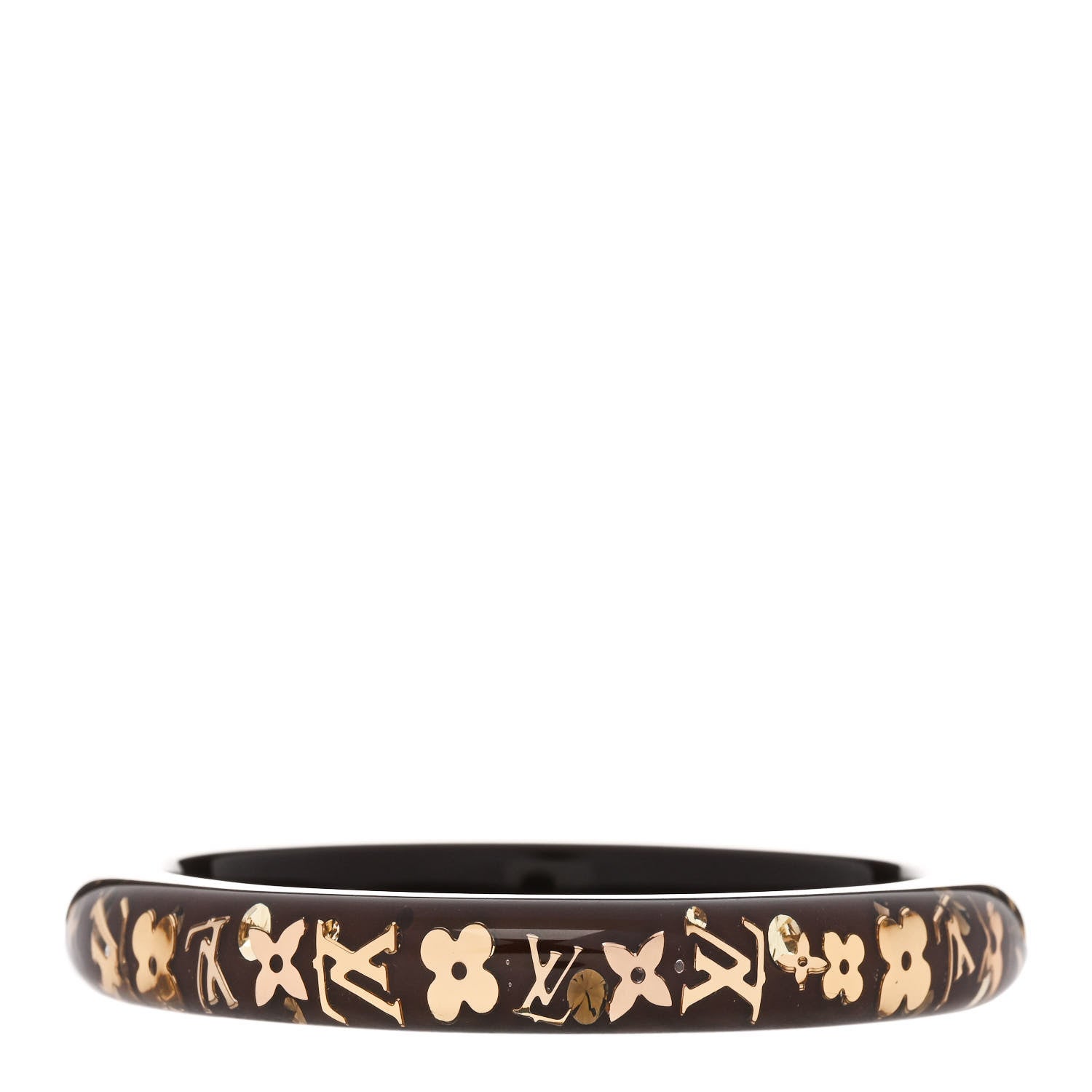Louis Vuitton Resin Swarovski Pearl Medium Inclusion Bracelet PM Praline 1 of 4