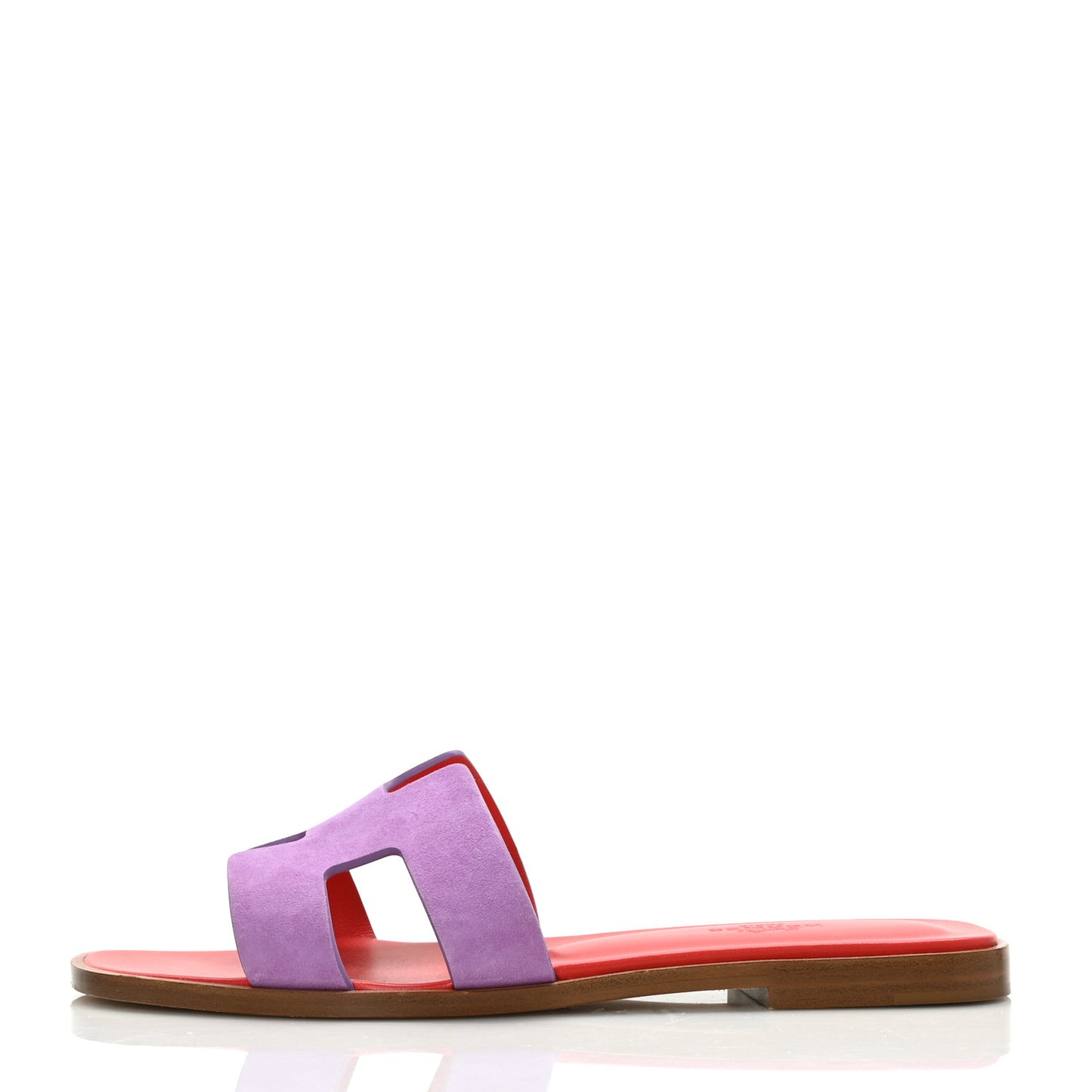 Suede Goatskin Oran Sandals 37.5 Violet Parme