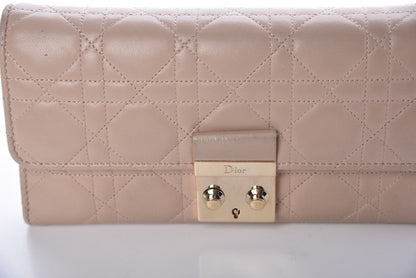 Christian Dior Lambskin Cannage Miss Dior Promenade Chain Wallet Beige 8 of 17