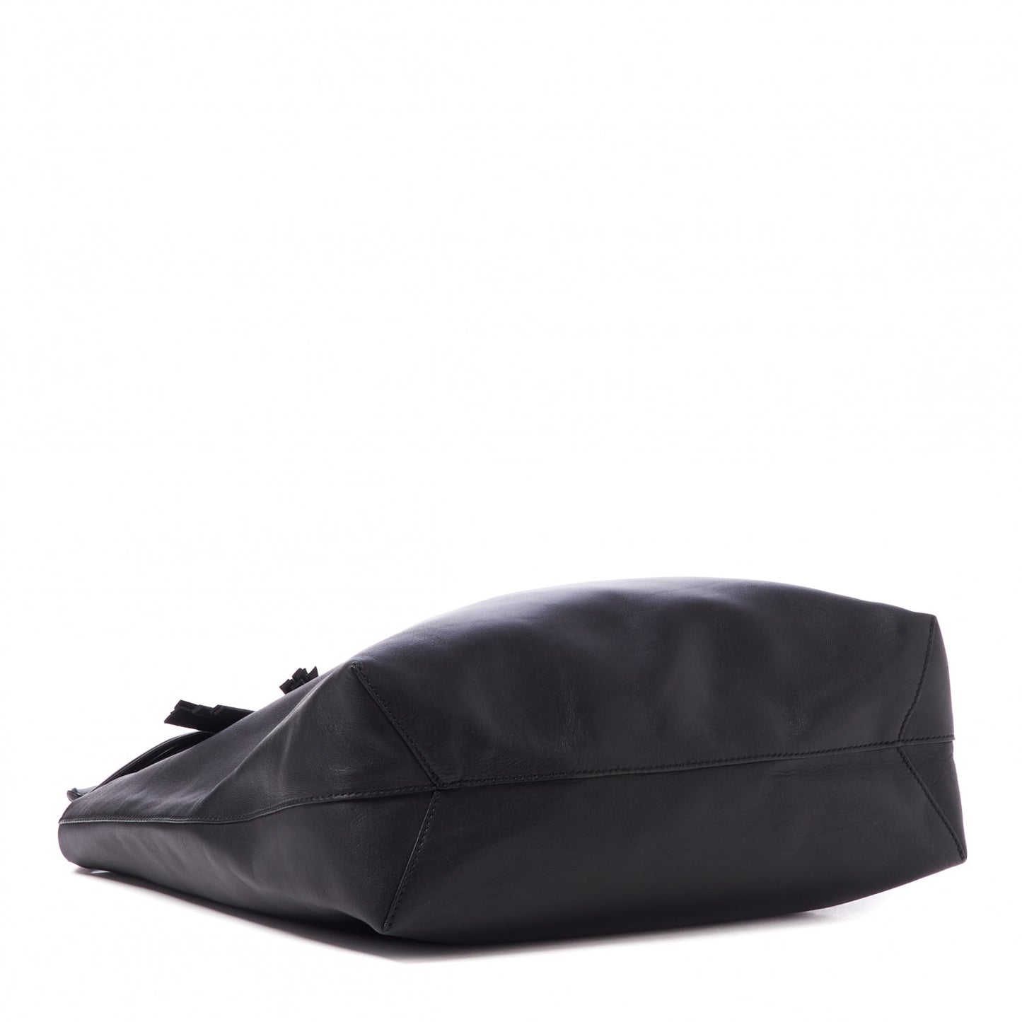 Calfskin Park Avenue Horsebit Small Tote Black