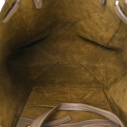 Celine Soft Grained Calfskin Small Belt Cabas Phantom Taupe 5 of 11