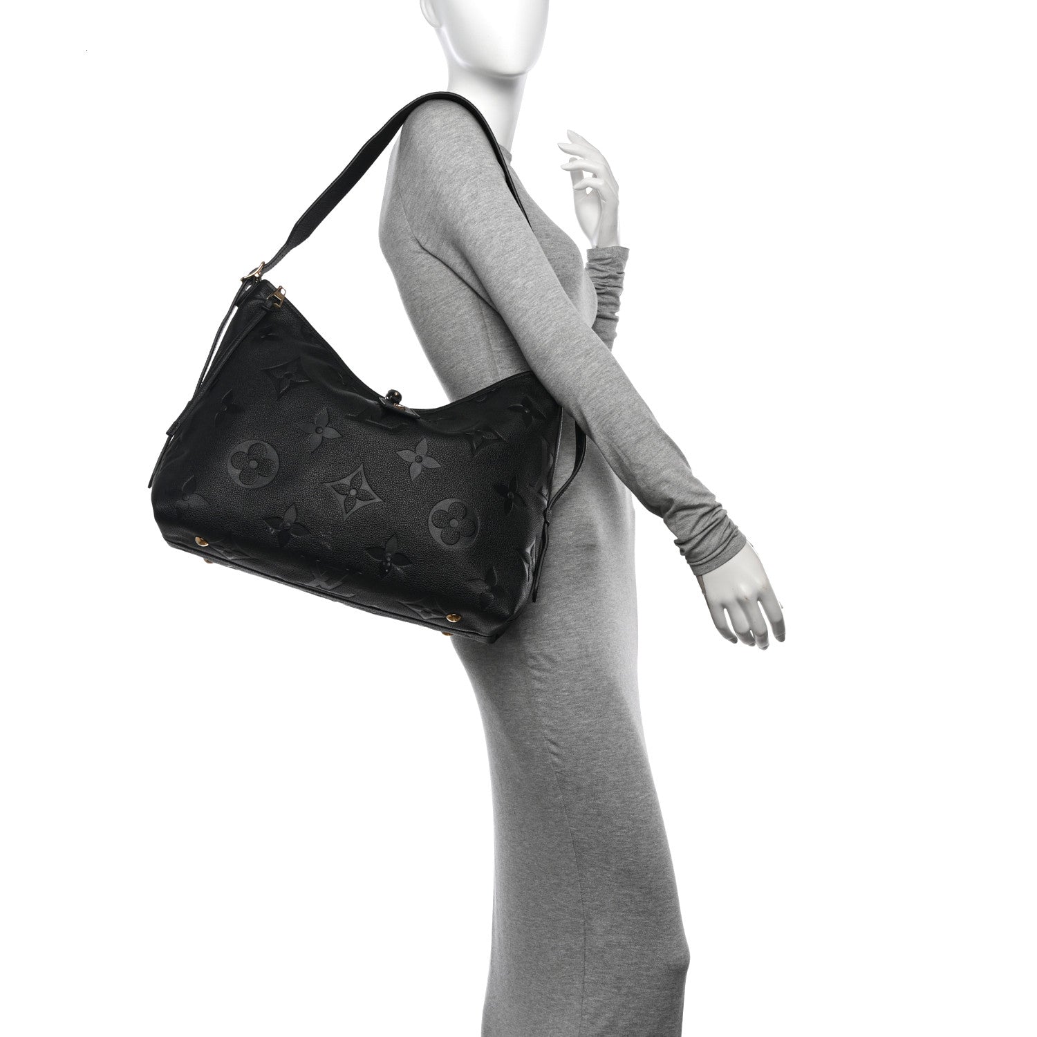 Louis Vuitton Empreinte Monogram Giant CarryAll MM Black 2 of 11