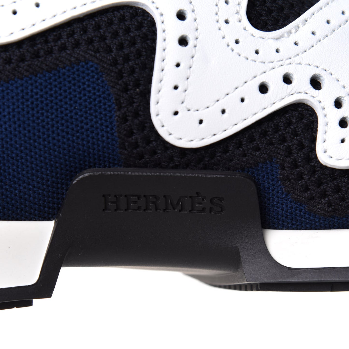 Knit Calfskin High Rise Action Sneakers 40
