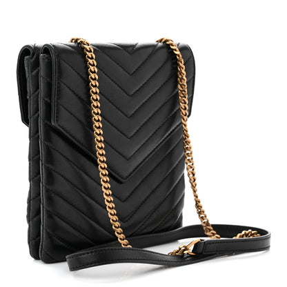 Saint Laurent Lambskin Quilted Double Flap Bag Black 3 of 10