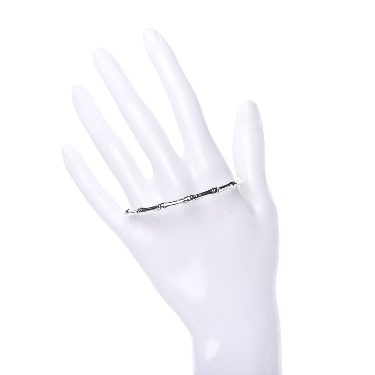 John Hardy Sterling Silver 4mm Bamboo Flex Cuff Bracelet 2 of 5
