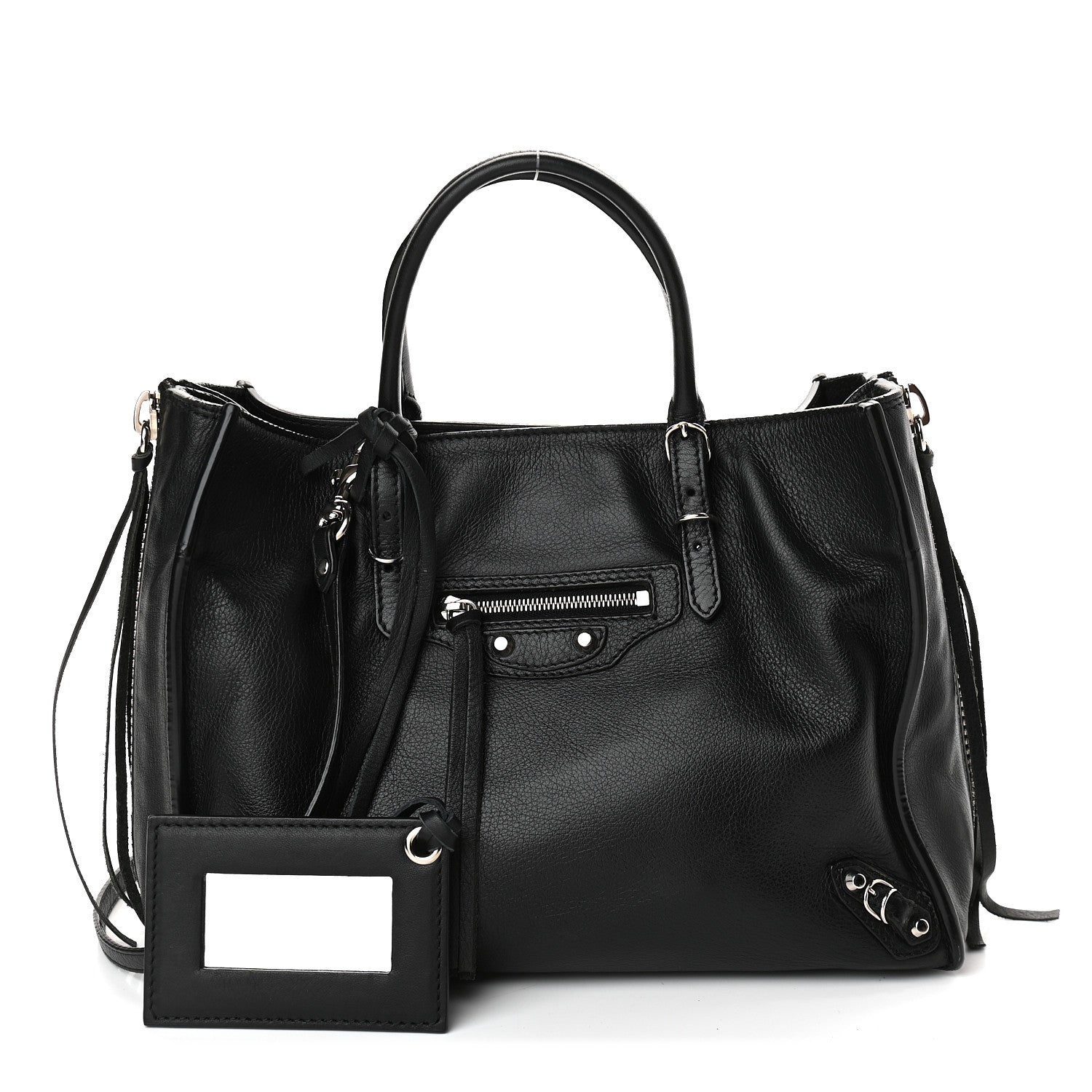 Balenciaga Calfskin Papier Mini A4 Tote Black 1 of 9