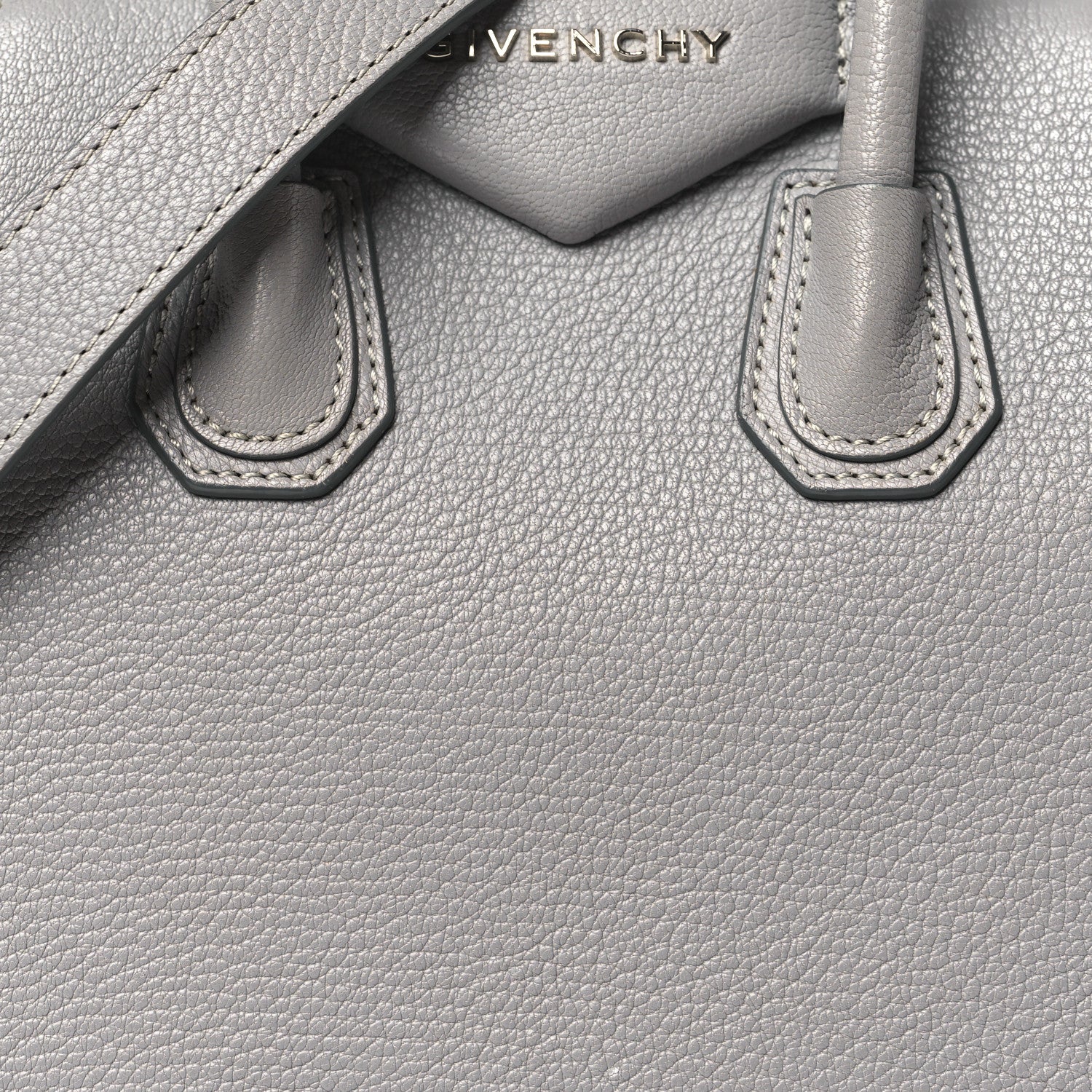 Givenchy Sugar Goatskin Mini Antigona Pearl Grey 8 of 13