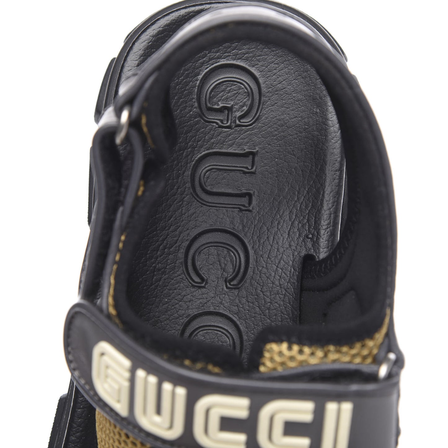 X SEGA Nappa Mesh Mens Aguru Sandals 9 Loess Black