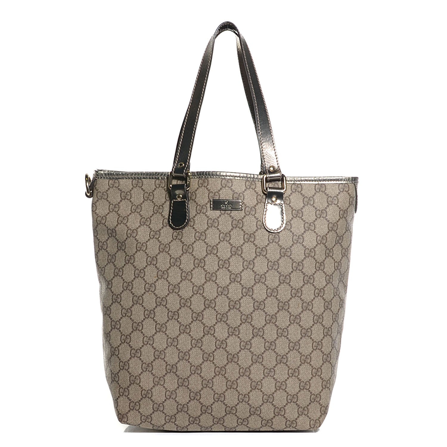 Gucci GG Plus Monogram Medium Joy Tote Gunmetal 1 of 7
