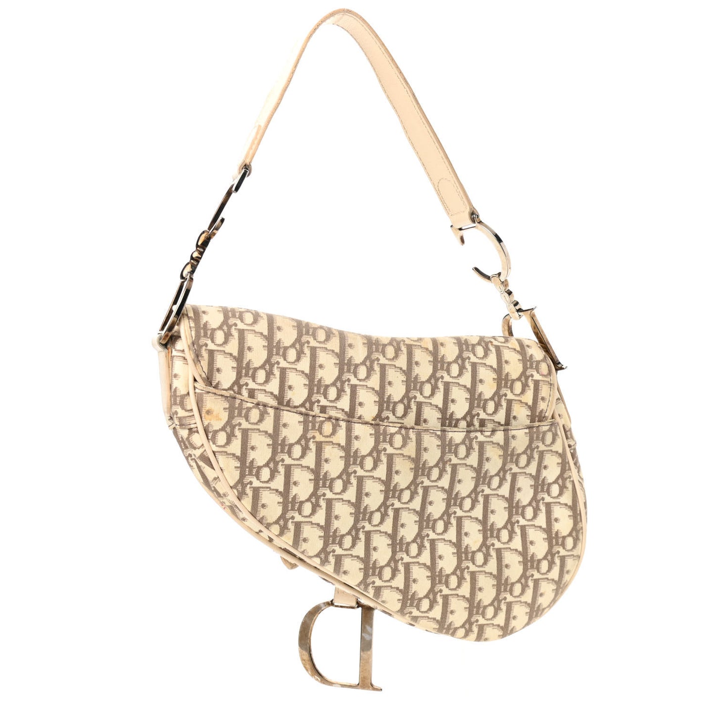 Monogram Vintage Flowers Saddle Bag Beige