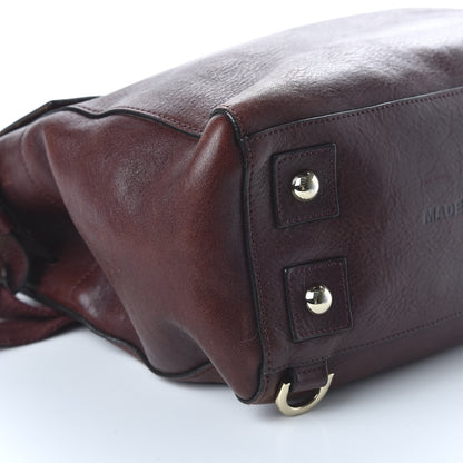 Mulberry Natural Leather Cara Delevigne Convertible Satchel Oxblood 8 of 14