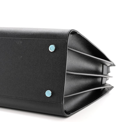 Saint Laurent Grained Calfskin Small Sac De Jour Black 10 of 10