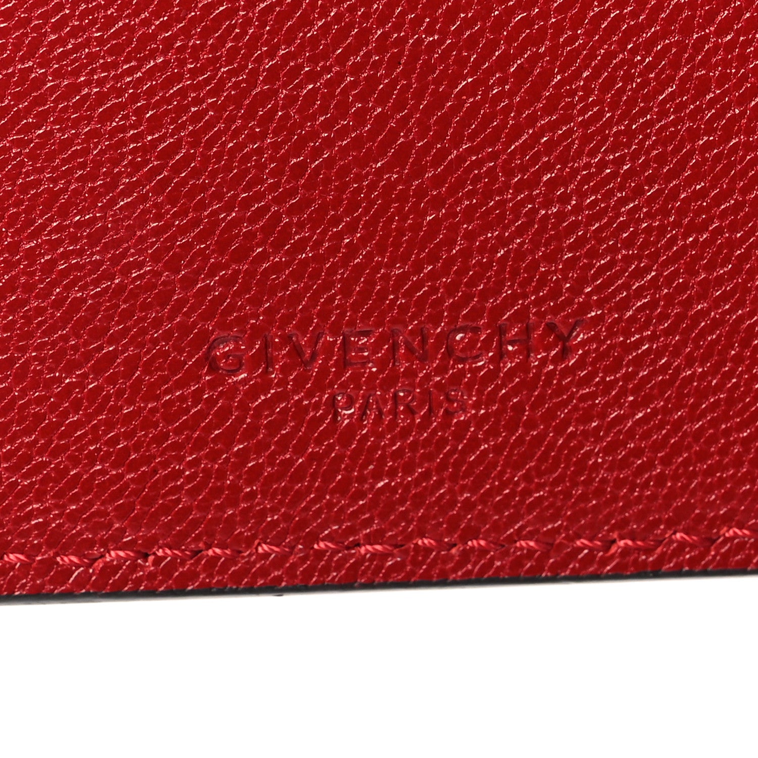Givenchy Goatskin Diamond Quilted GV3 Medium Wallet Vermillion 7 of 13