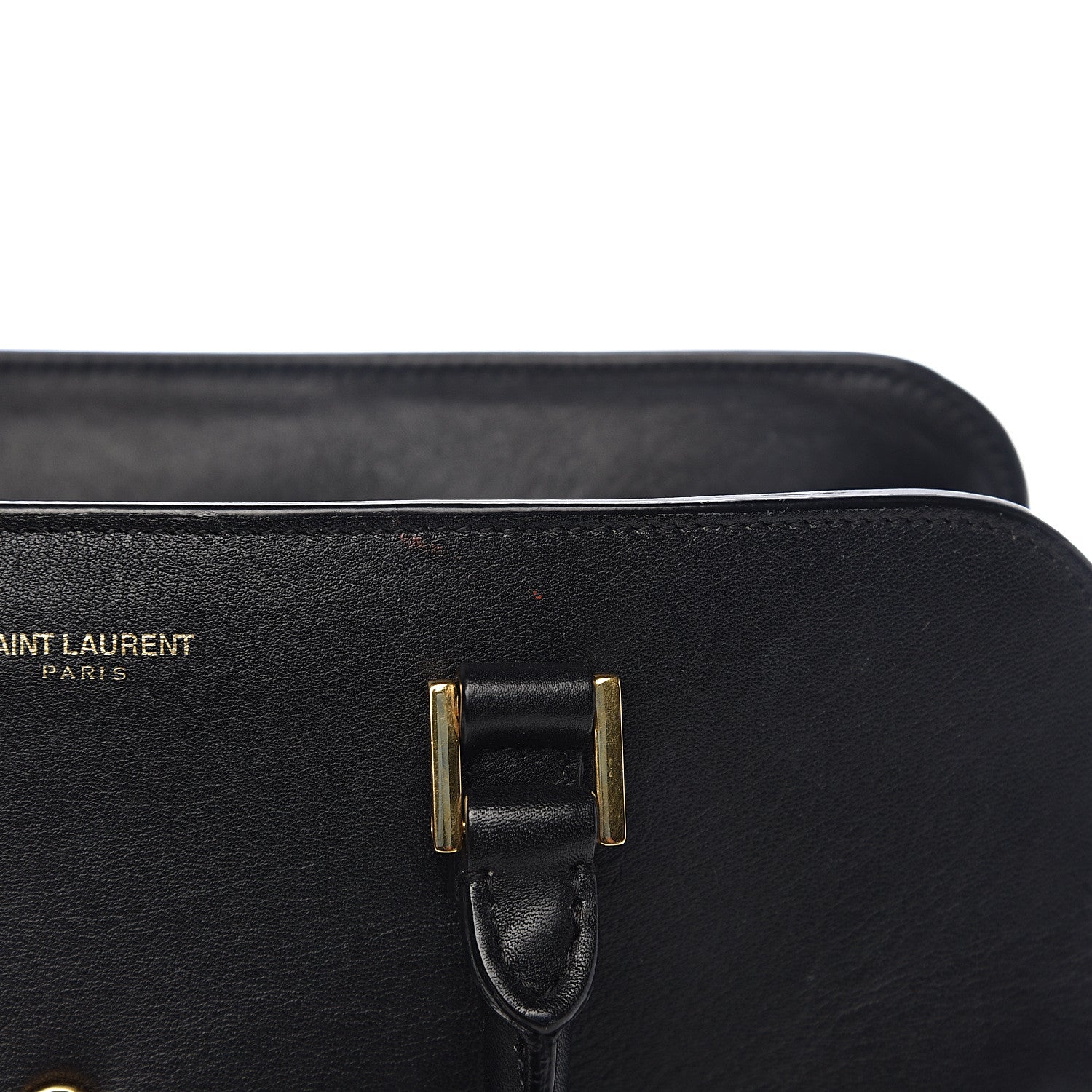 Saint Laurent Calfskin Monogram Baby Cabas Black 9 of 15