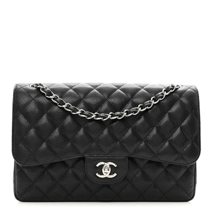 Chanel Caviar Quilted Jumbo Double Flap Black 1 of 10