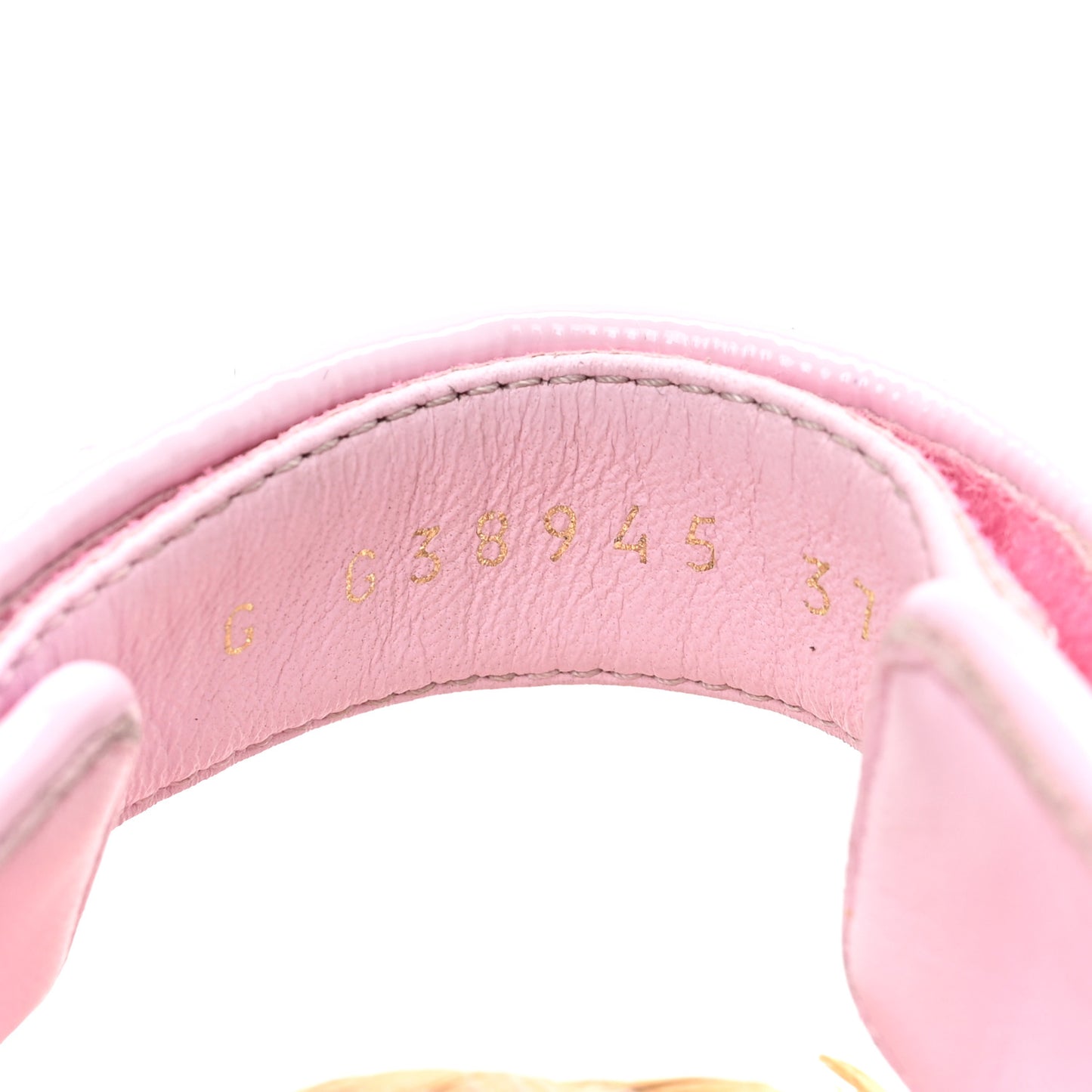 Tweed Patent Calfskin Velcro Dad Sandals 37 Light Purple Pink Red