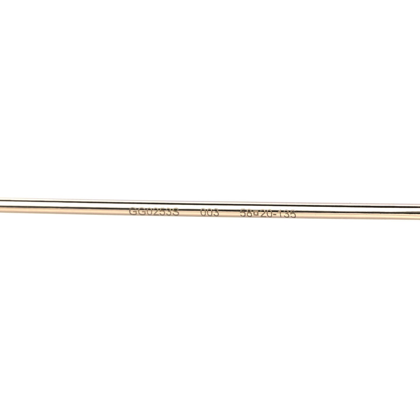 Round Pearl Tip Sunglasses GG0253S Gold