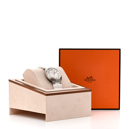 Hermes Stainless Steel Rubber 36mm Cut Automatic Watch Blanc 5 of 5