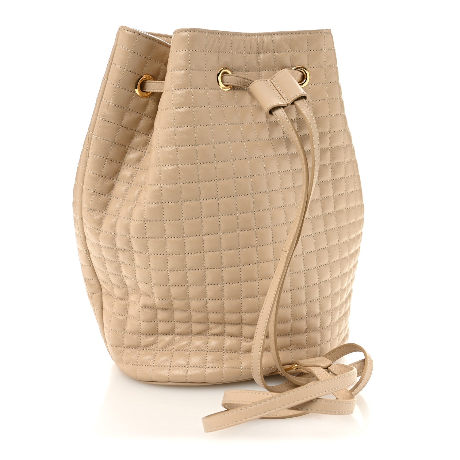 Celine Calfskin Quilted Small C Backpack Nude 3 of 10