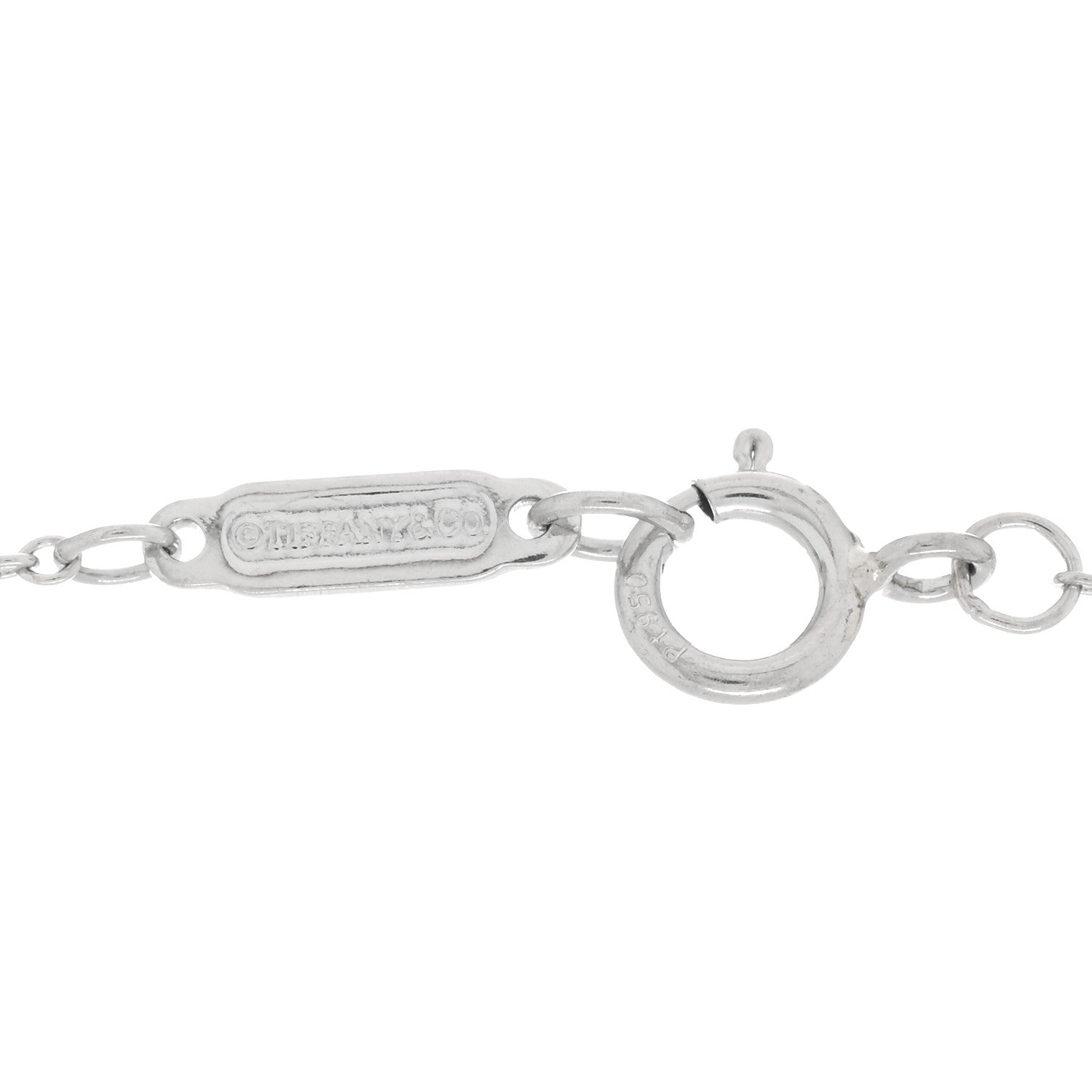 Tiffany Platinum Diamond .30ctw Aria Pendant Necklace 4 of 4