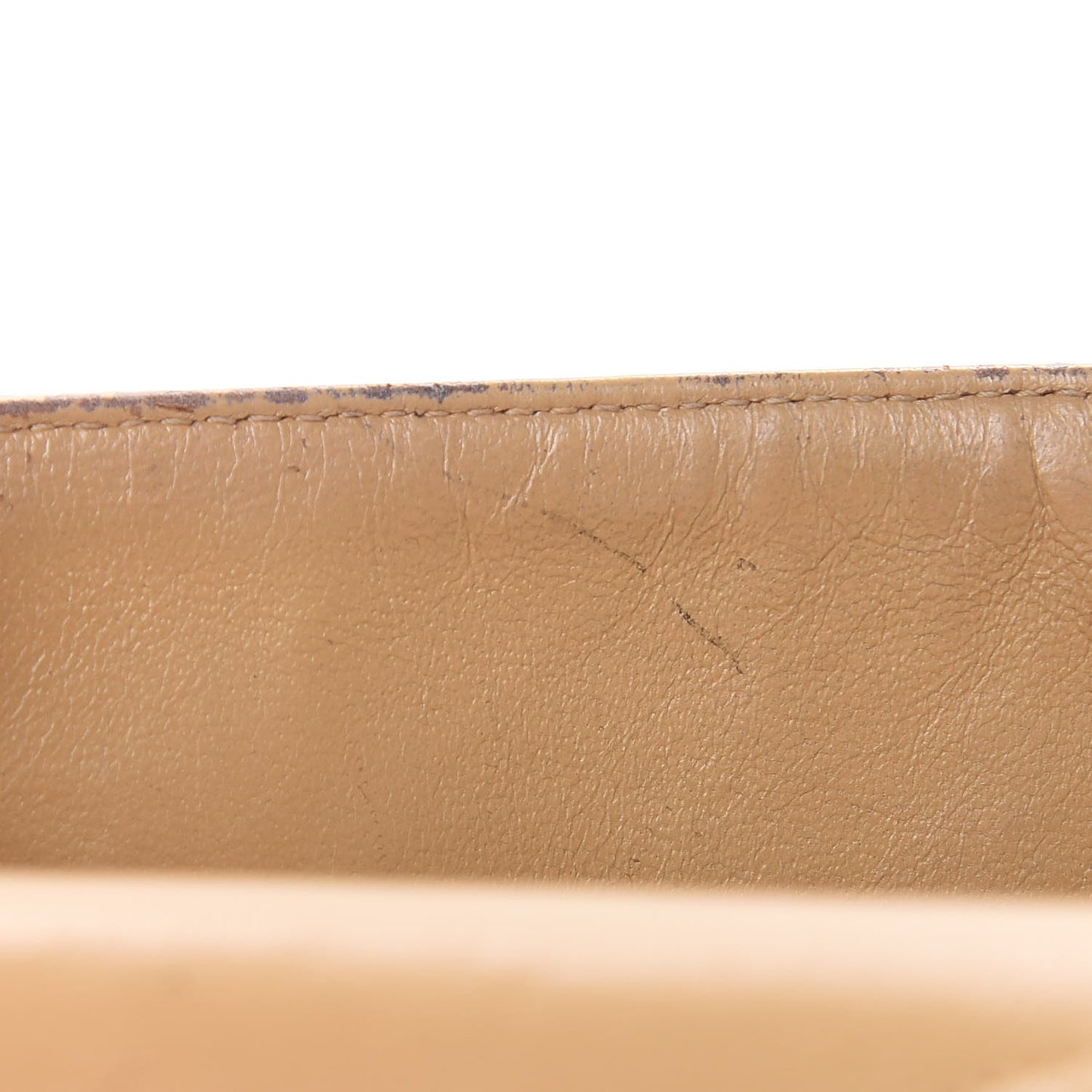 Caviar Quilted Medium Double Flap Beige