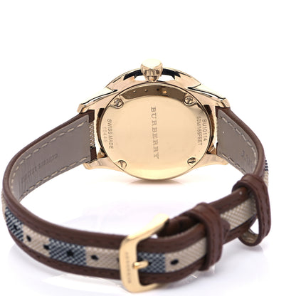 Burberry Stainless Steel Calfskin 32mm Classic Quartz Watch Beige BU10114 4 of 5