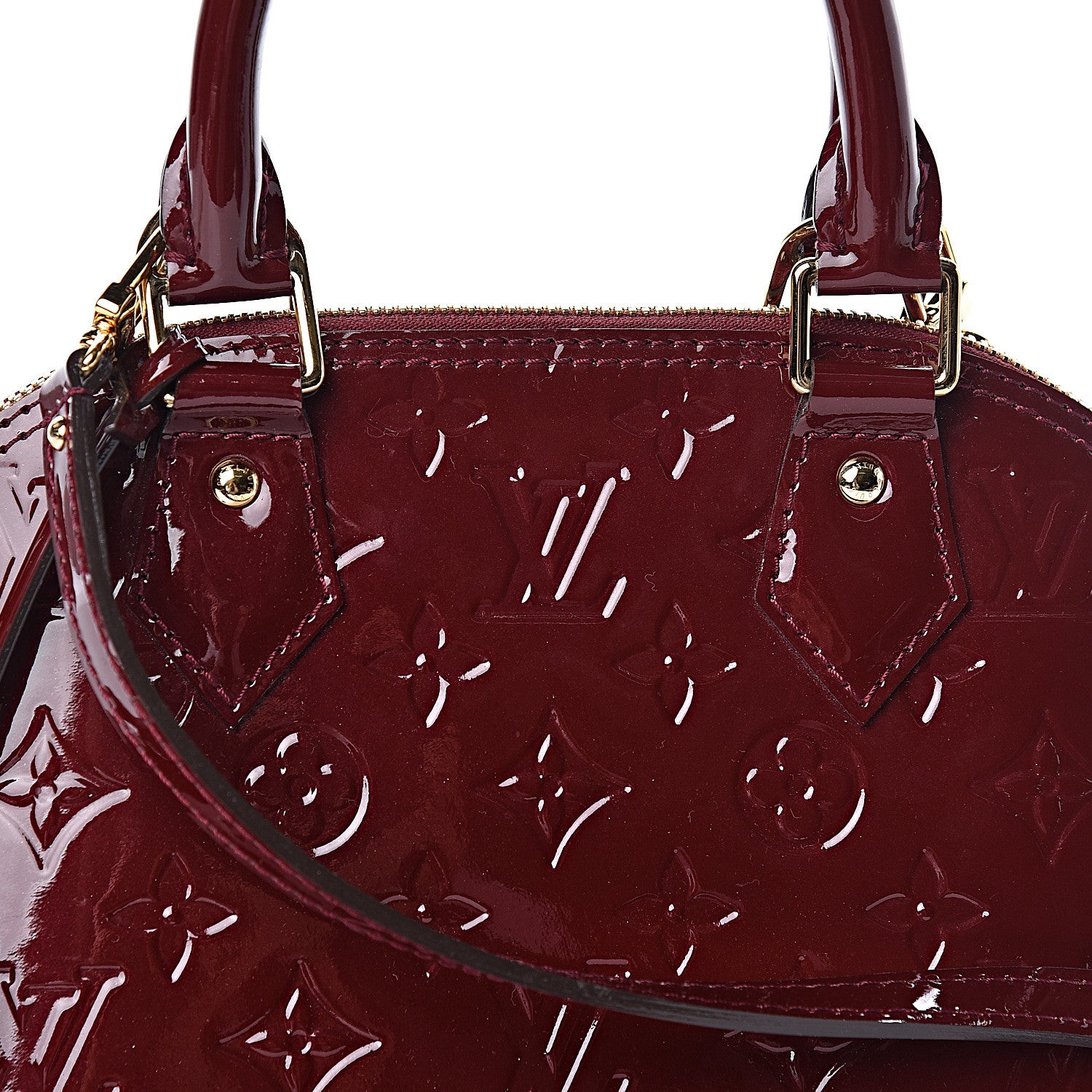 Louis Vuitton Vernis Alma BB Griotte 10 of 10