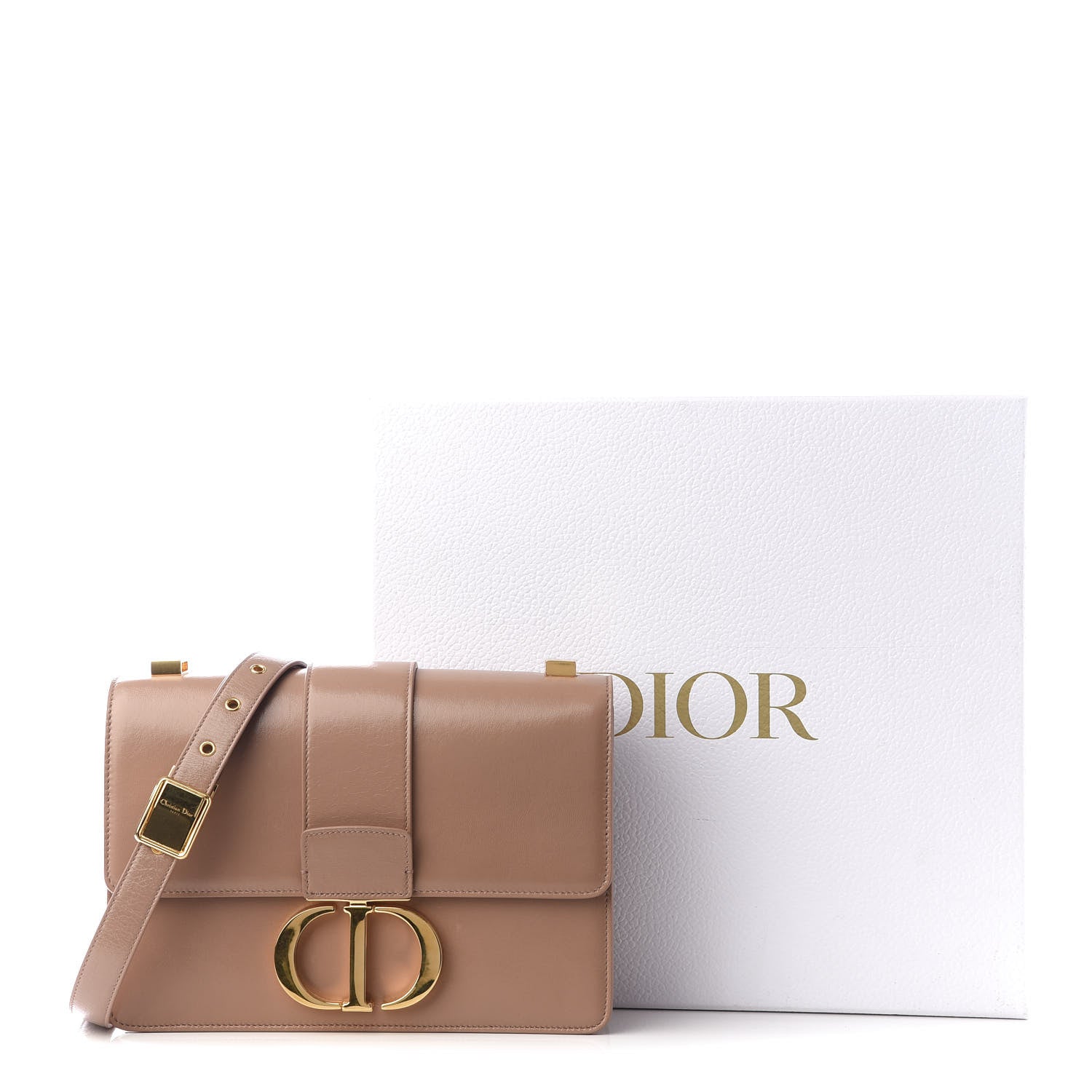 Christian Dior Crackled Lambskin 30 Montaigne Flap Bag Fard 8 of 8