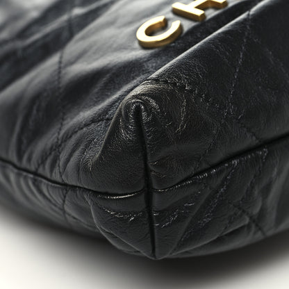 Chanel Shiny Calfskin Quilted Mini Chanel 22 Black 9 of 10