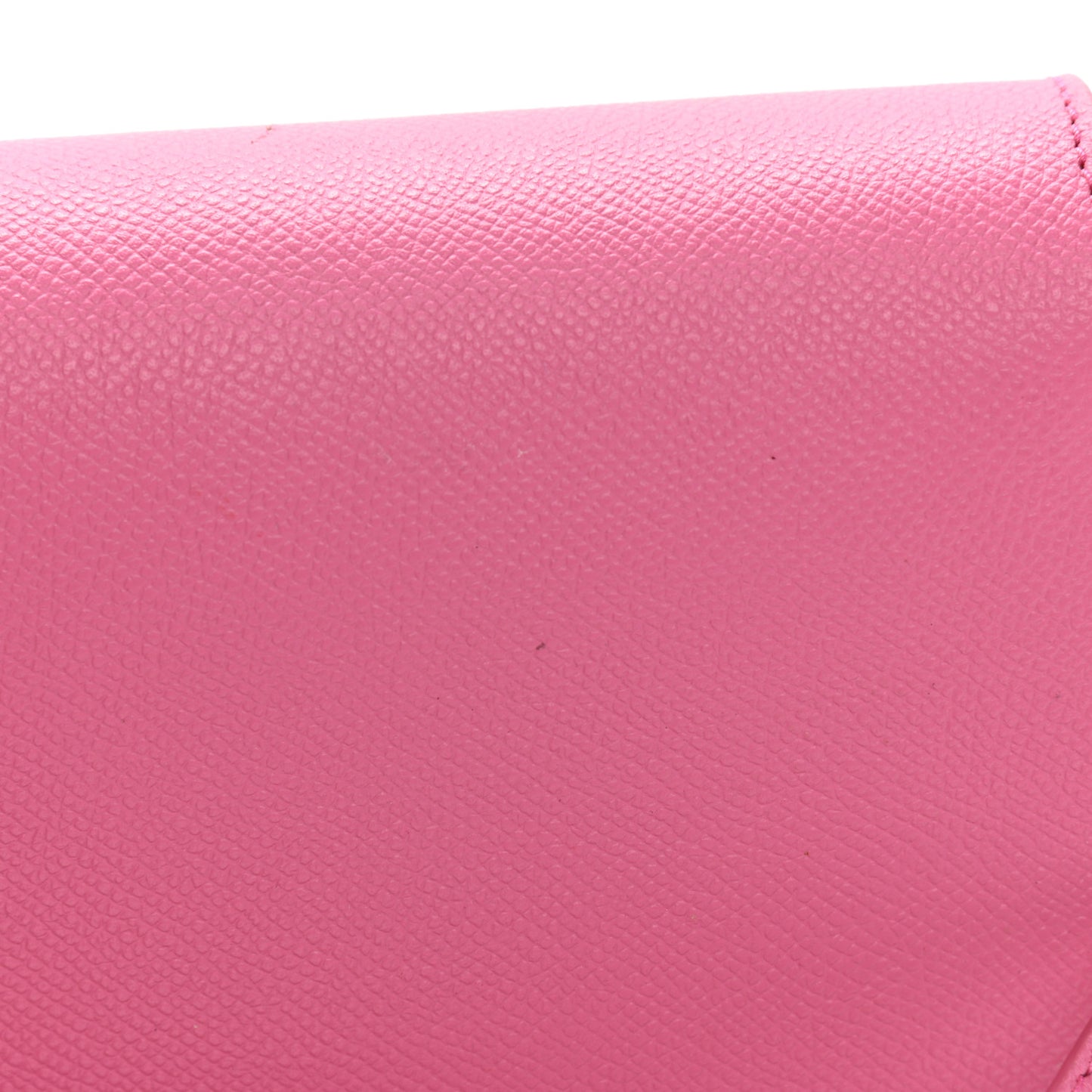Signature Grained Calfskin Logo Print Ville Day Bag XS Rose Bubblegum Black