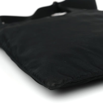 Prada Nylon Vela Flat Messenger Bag Black 6 of 7