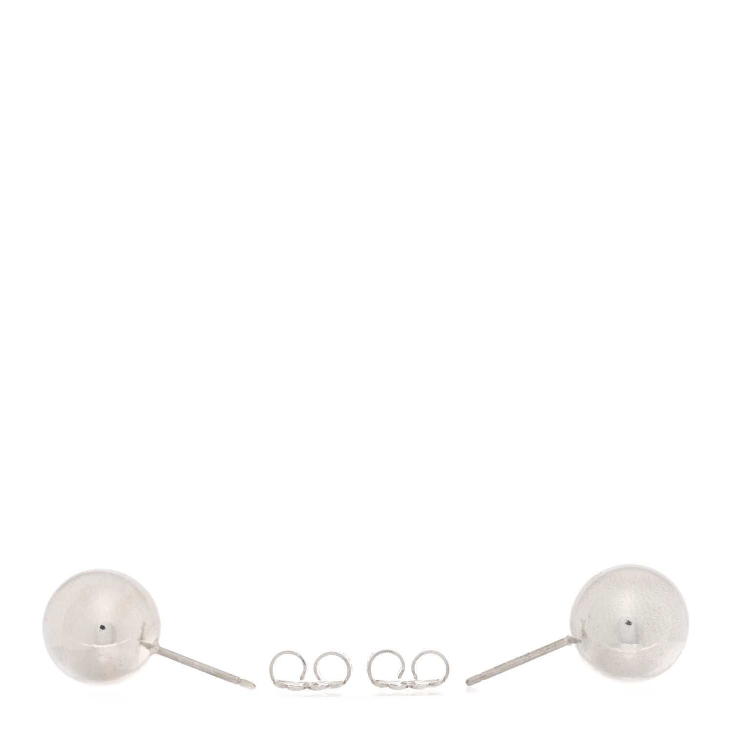 Tiffany Sterling Silver 10mm HardWear Ball Earrings 3 of 4