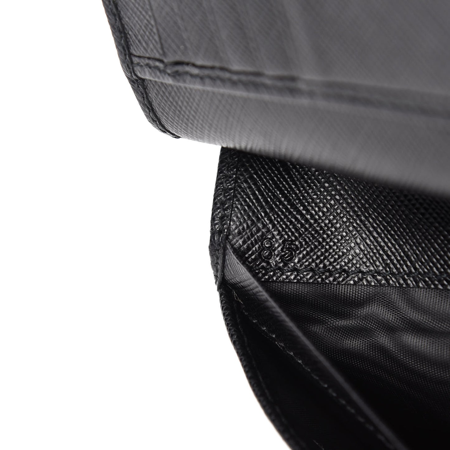 Saffiano Metal Compact Wallet Black