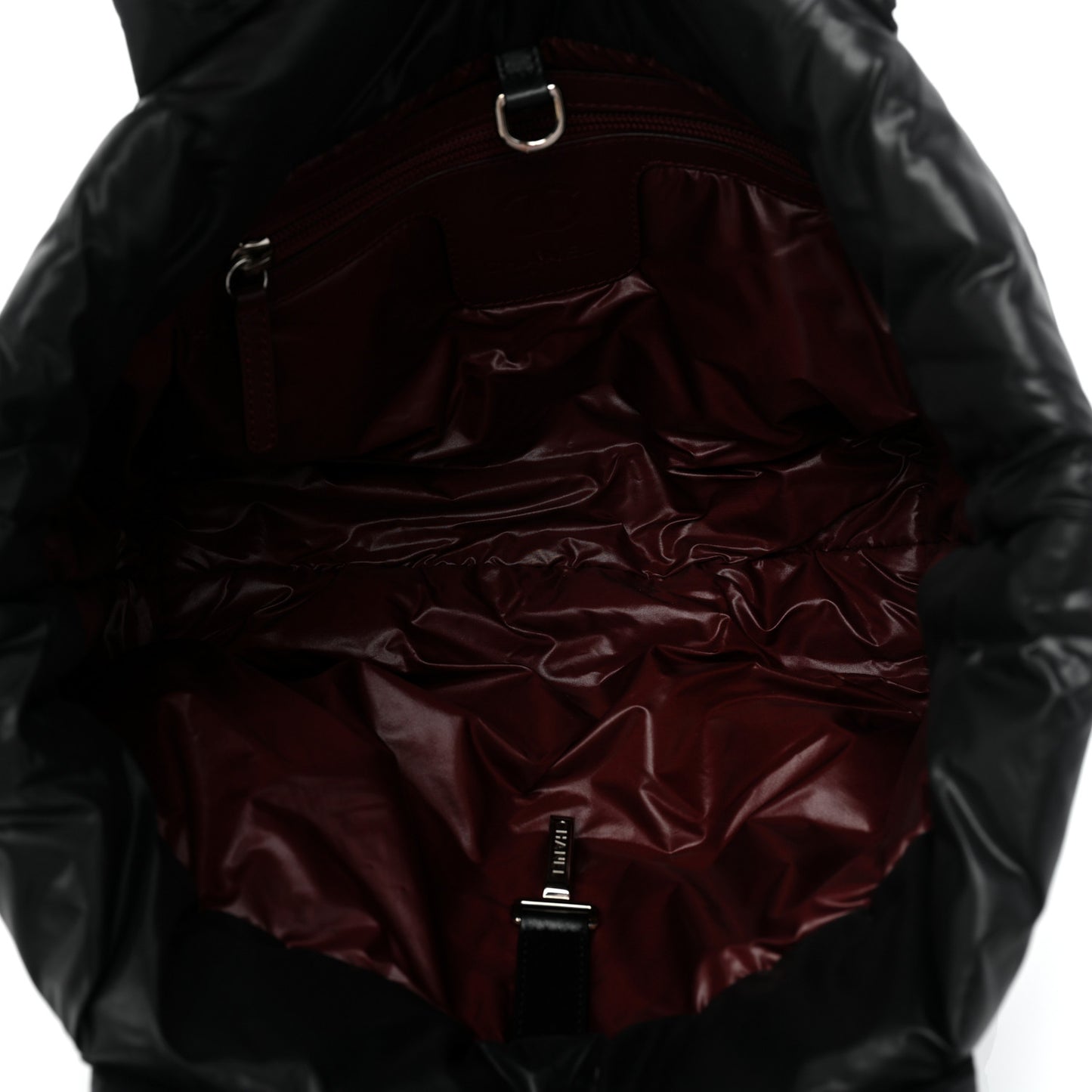 Nylon Quilted Small Coco Cocoon Tote Black
