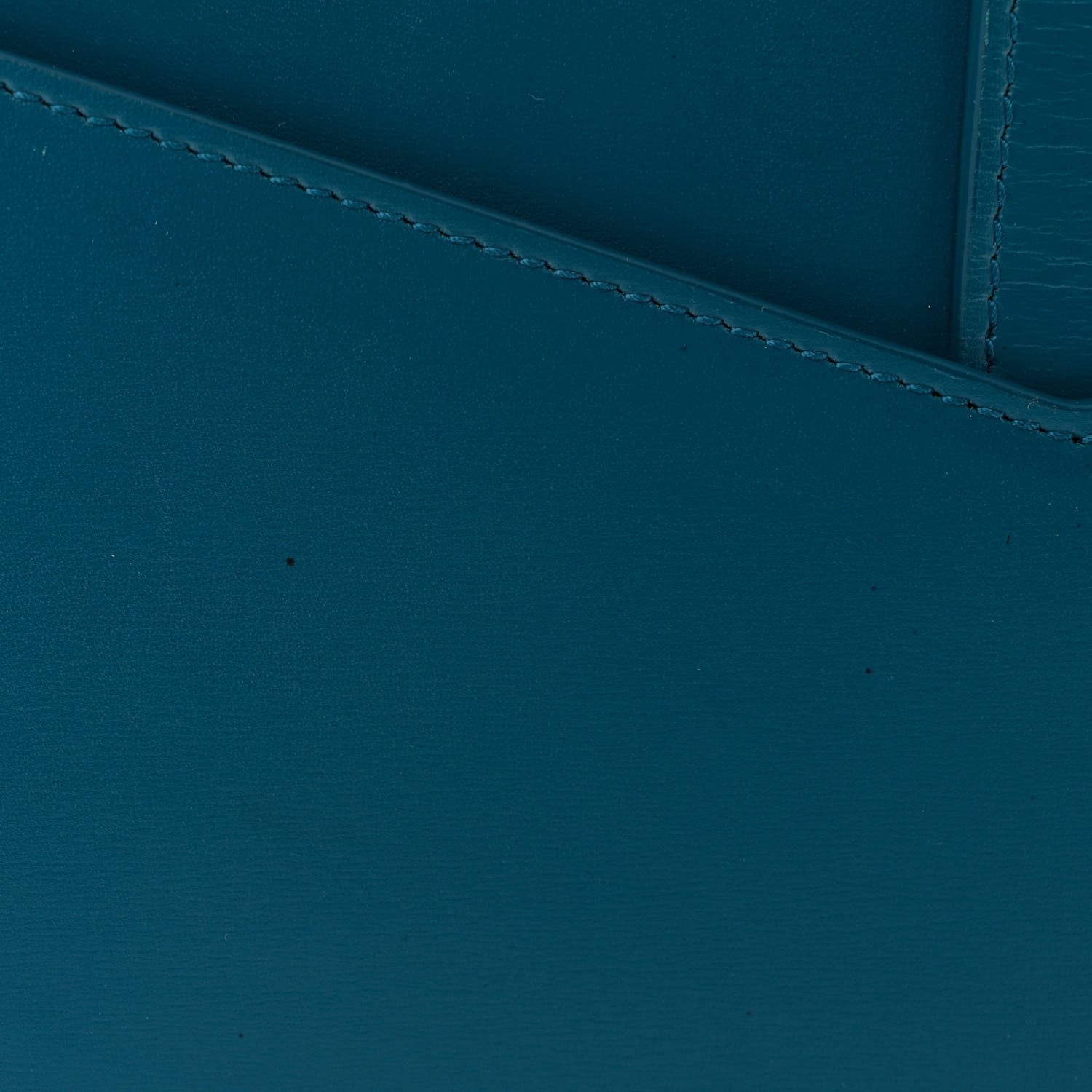 Saint Laurent Smooth Calfskin Monogram Medium Sulpice Shoulder Bag Deep Sea 11 of 11