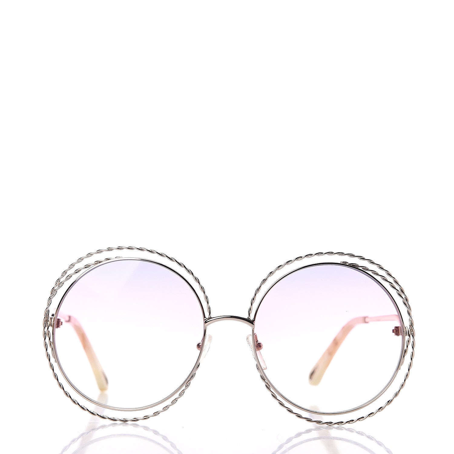 Chloe Oversized Round Carlina Oversized Round Sunglasses CE114ST Rainbow 2 of 6