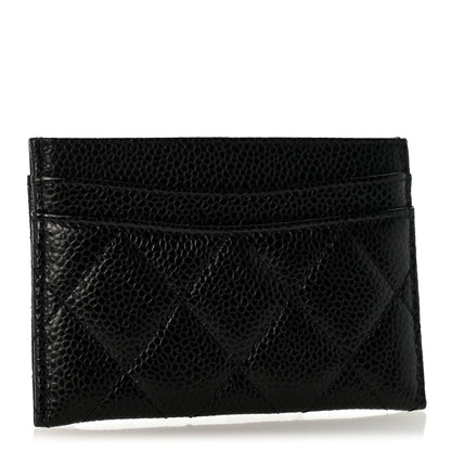 Chanel Caviar Quilted Card Holder Black 3 of 9