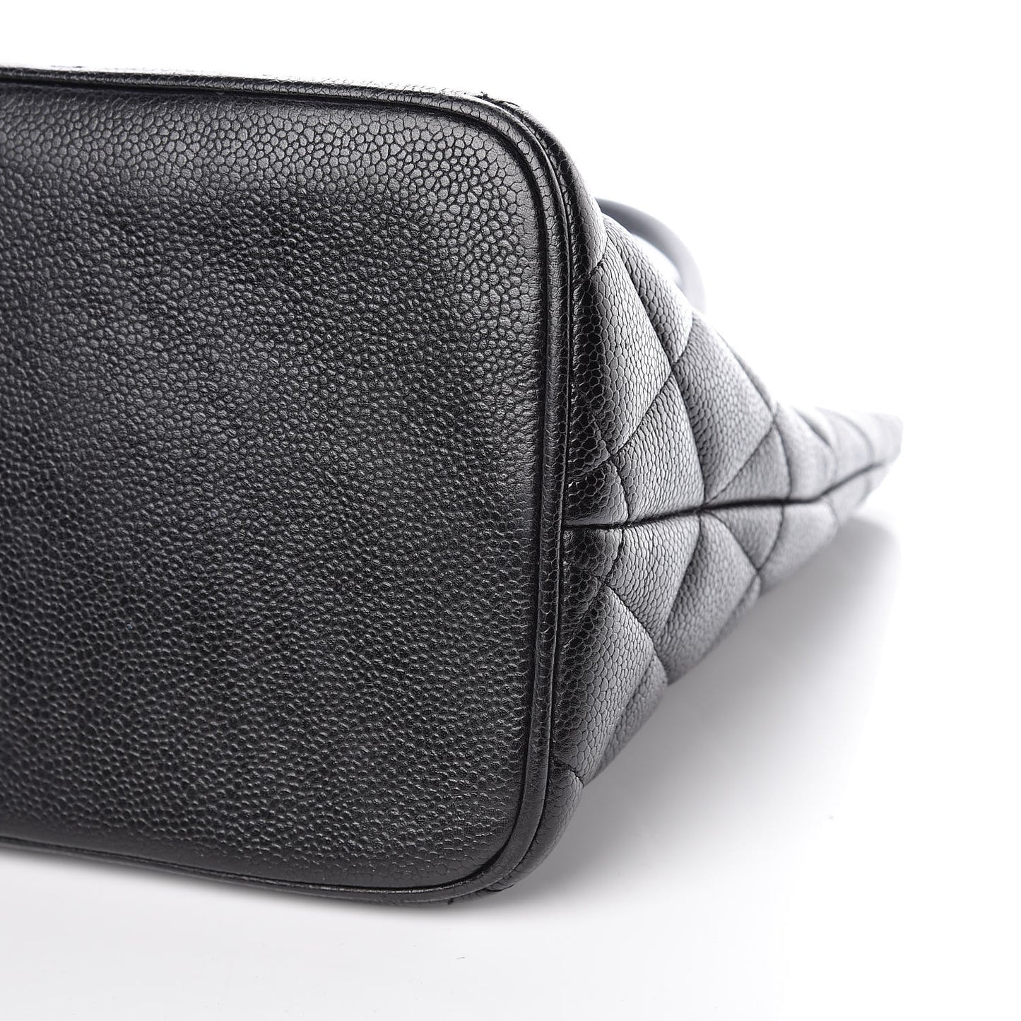 Caviar Quilted Medallion Tote Black