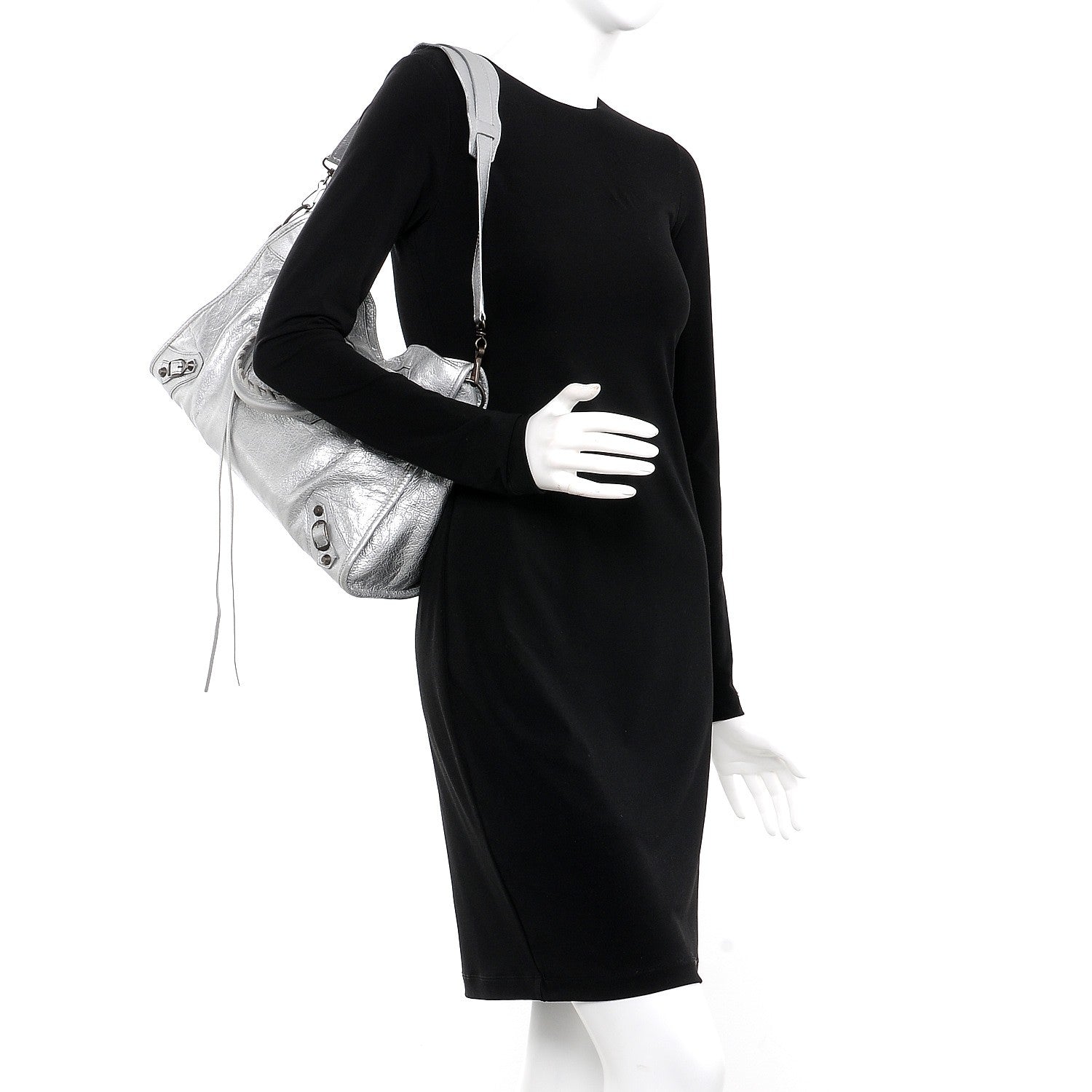Balenciaga Agneau Classic Hardware City Gris Aluminum 2 of 4