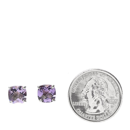 Tiffany Sterling Silver Amethyst Sparklers Stud Earrings 2 of 5