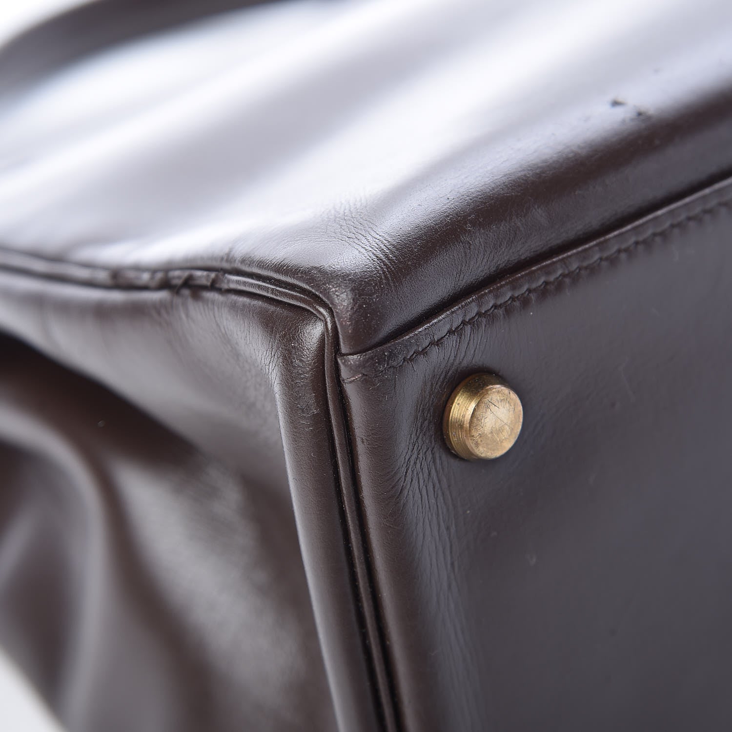 Hermes Box Kelly Retourne 32 Chocolate 60 of 64