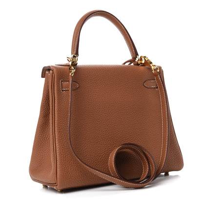 Hermes Togo Kelly Retourne 25 Gold 3 of 37