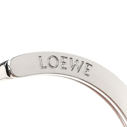 Loewe Metal Anagram Bag Charm Key Holder Silver 3 of 4