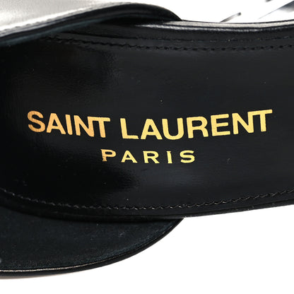 Saint Laurent Calfskin Opyum 110 Sandals 37 Black 8 of 9